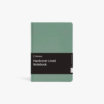 Green Hardcover Lined Notebook