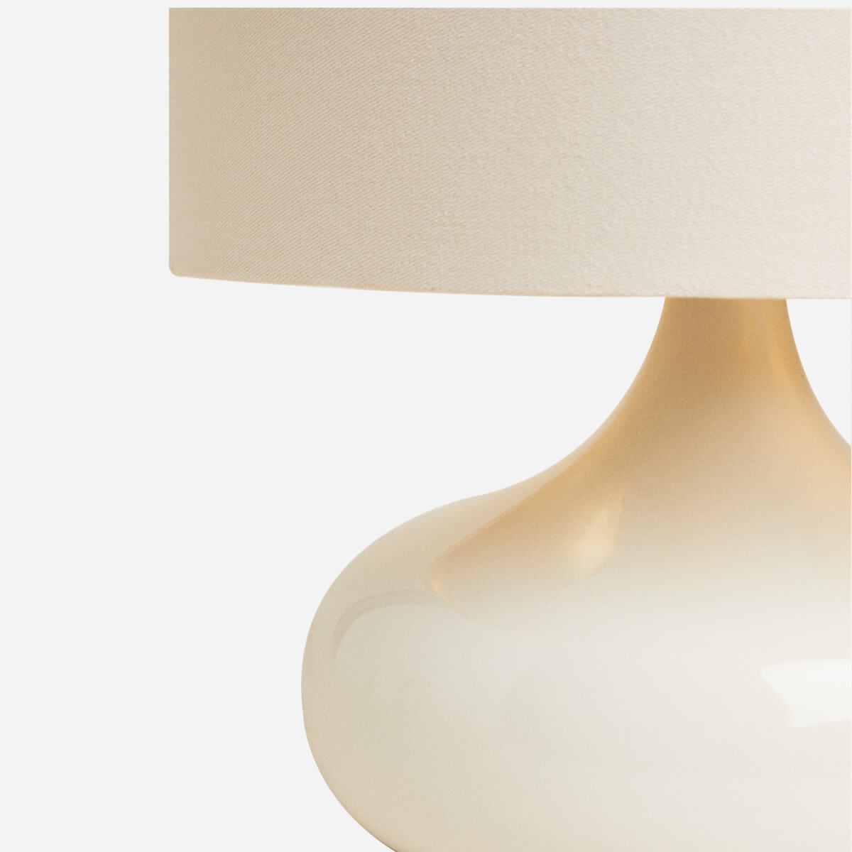 Lamp with Scalloped Lampshade