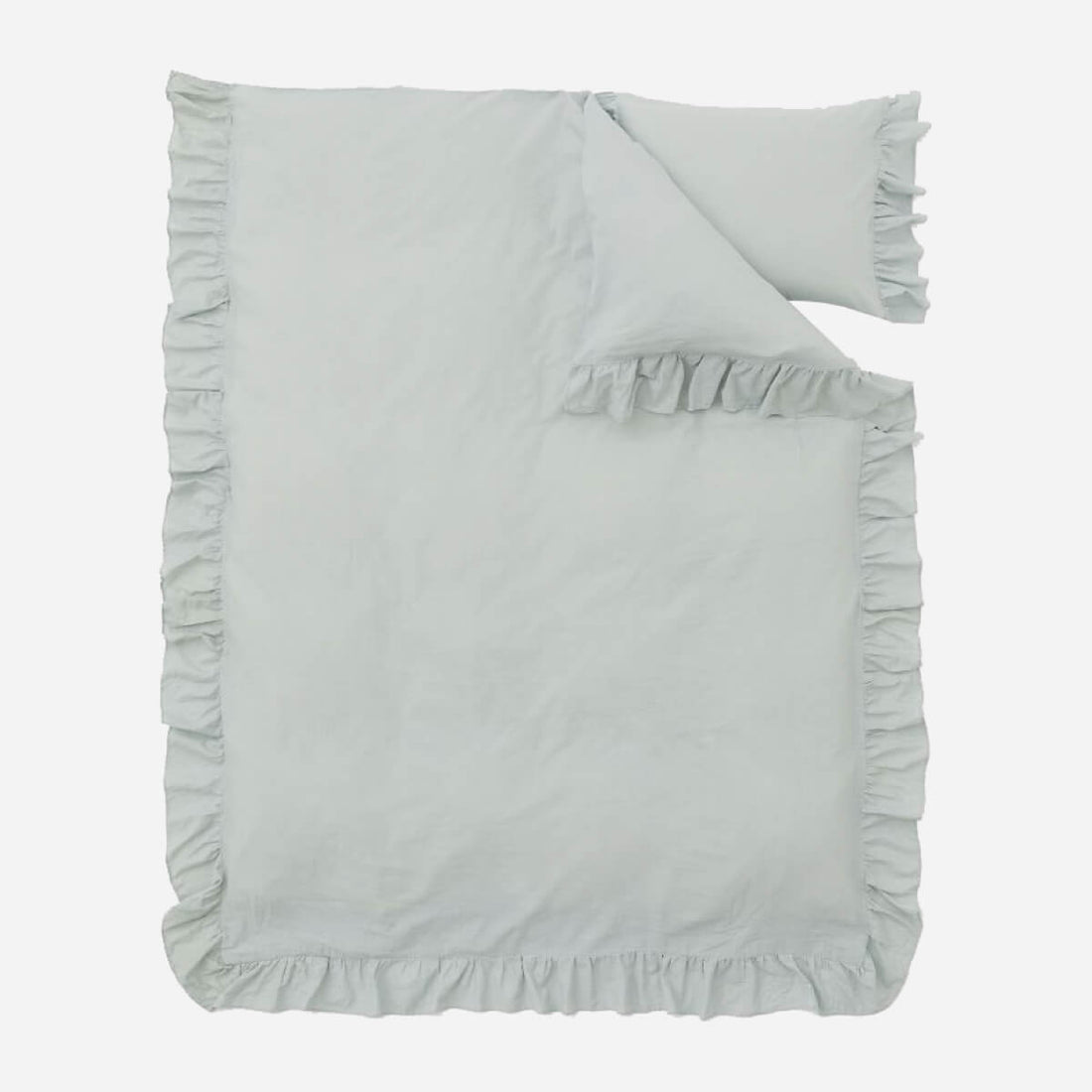 Flounced Duvet Cover Set
