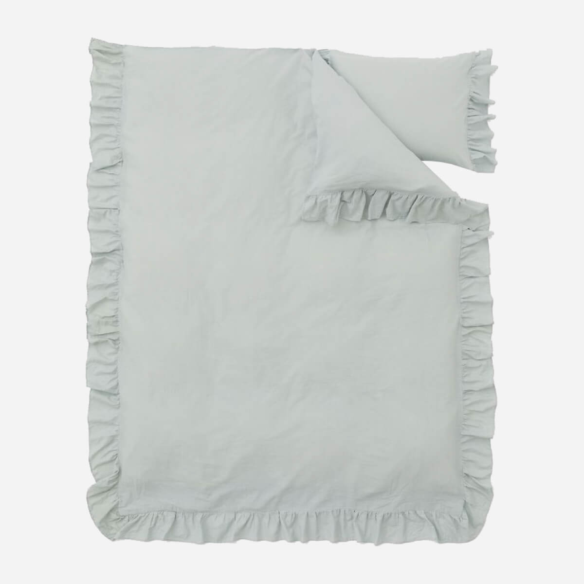 Flounced Duvet Cover Set
