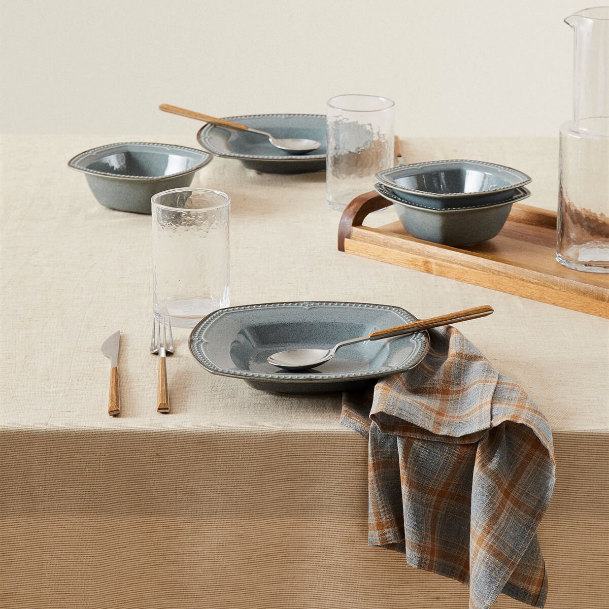 Mini Striped Tablecloth