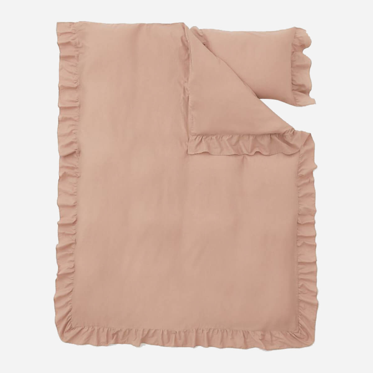 Flounced Duvet Cover Set