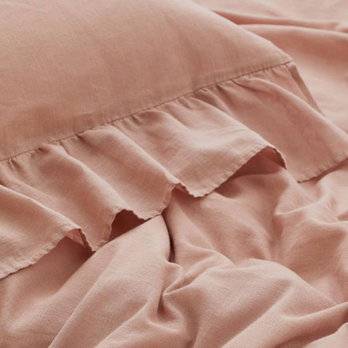 Flounced Duvet Cover Set