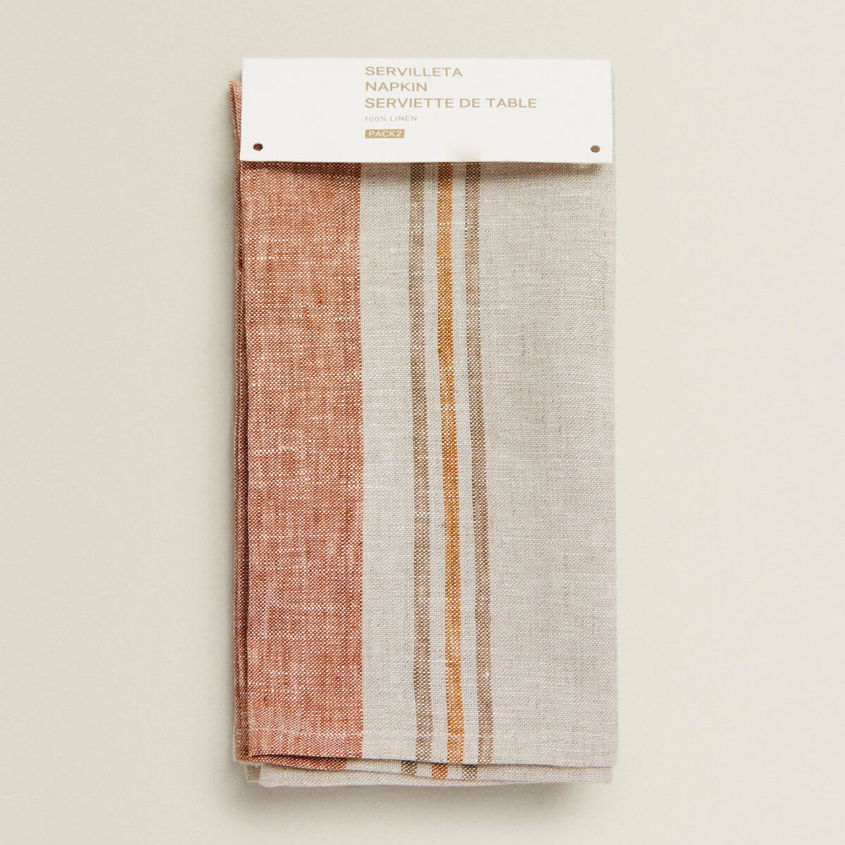 Striped Linen Napkins