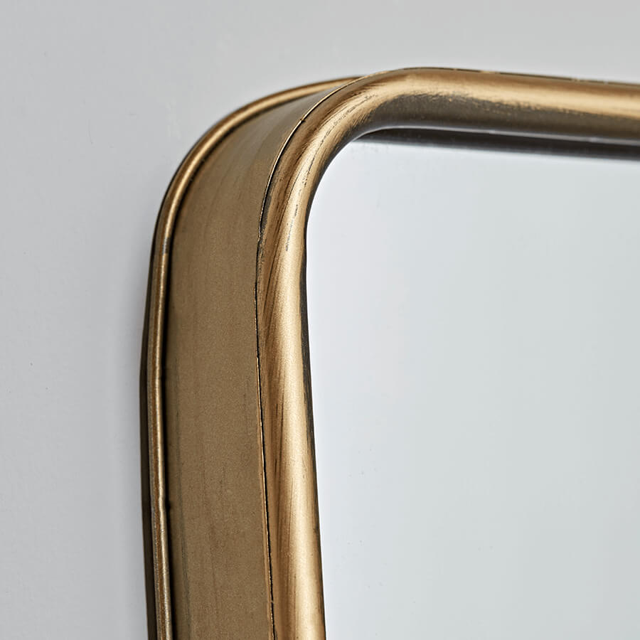 Brown Mirror Shelf