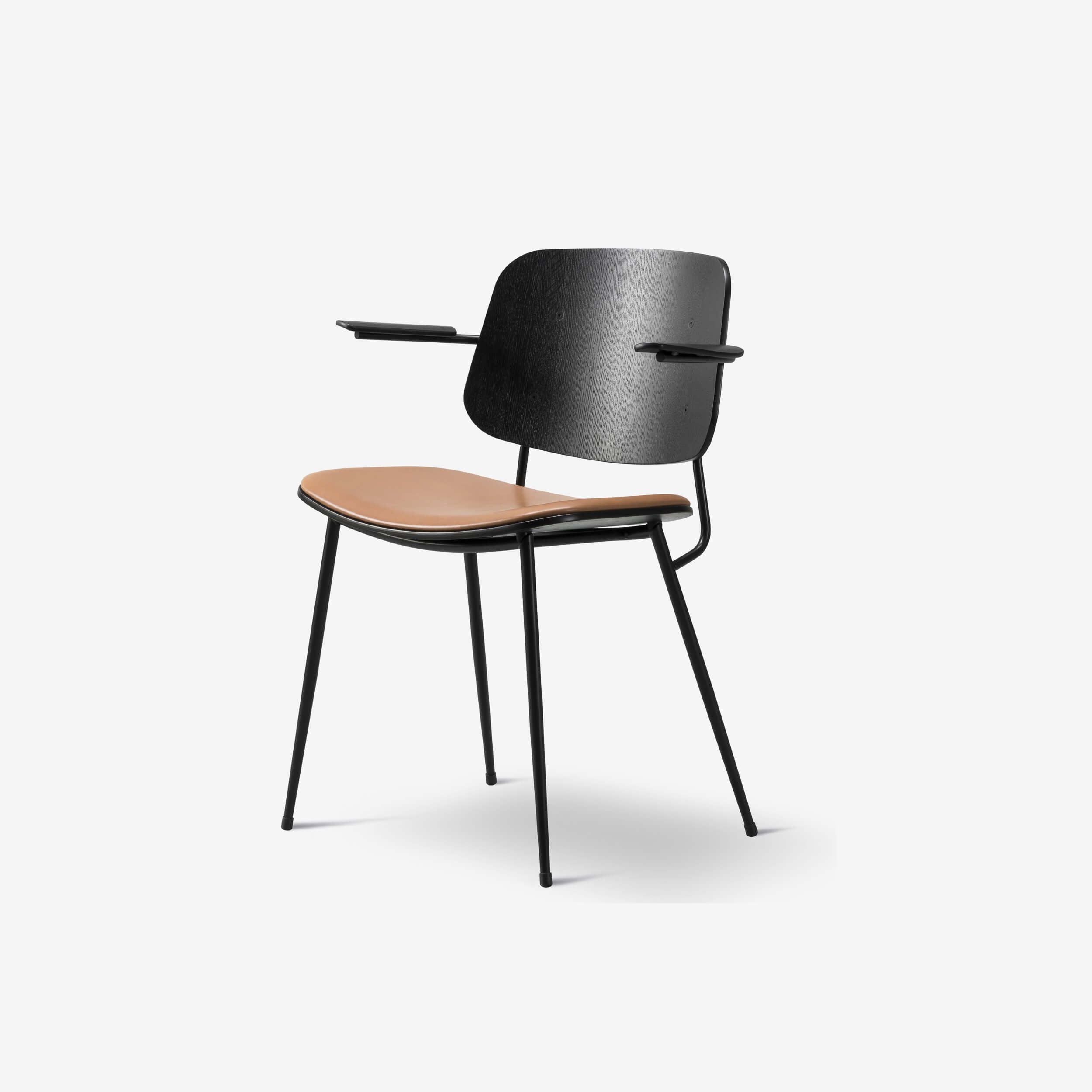 Metal Base Armchair