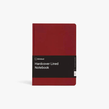 Red Hardcover Lined Notebook
