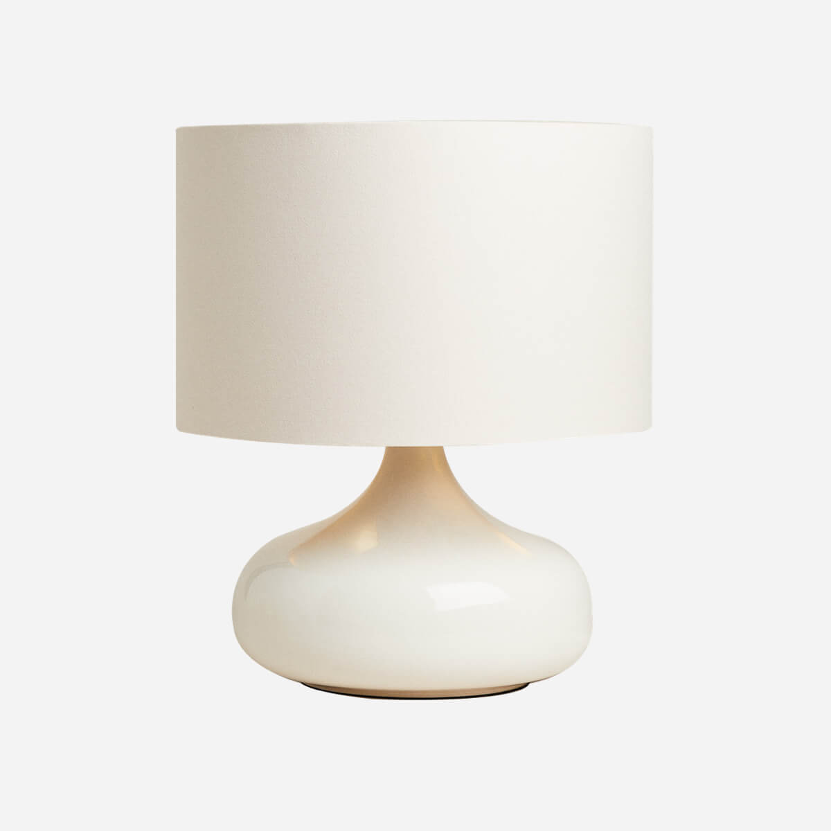Lamp with Scalloped Lampshade