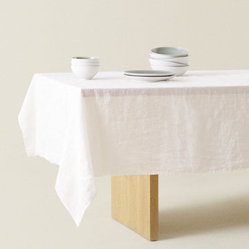 Plain Linen Tablecloth