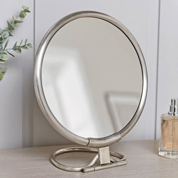 Silver Vanity Mirror