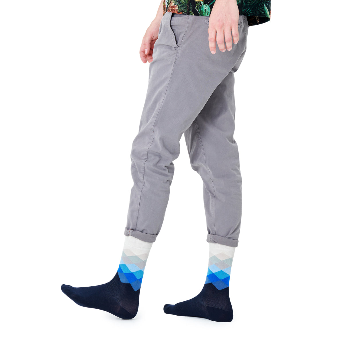 Blue Diamond Sock