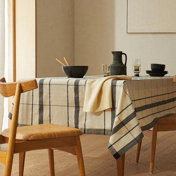 Modern Checked Tablecloth