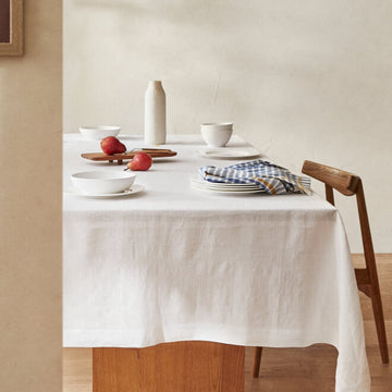 LINEN WHITE TABLECLOTH